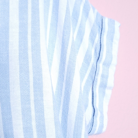 Rails Jeri Holland Striped Lace Up Pullover Short Sleeve Top - Picture 7 of 16